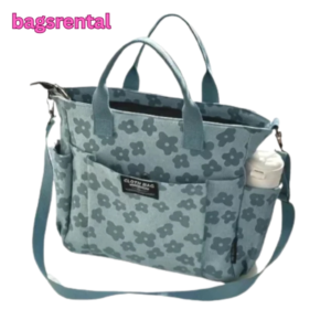 3D Floral Design Tote Bag – Thickened Zipper Multifunctional Canvas Bag Student
