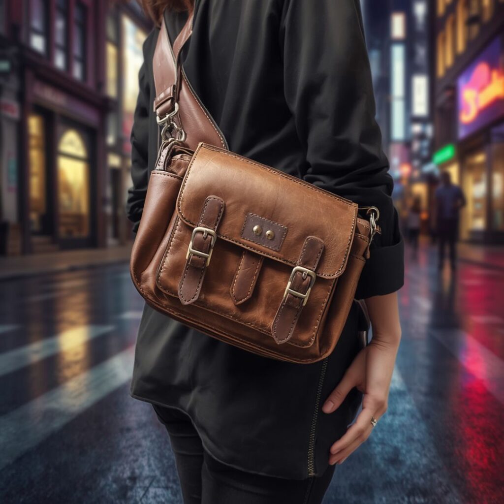leather sling bag
